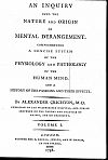  Alexander Crichton: An inquiry into the nature and origin of mental derangement, 1798