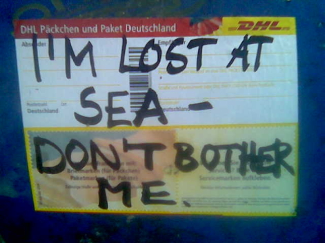 I'm lost at sea - don't bother me.